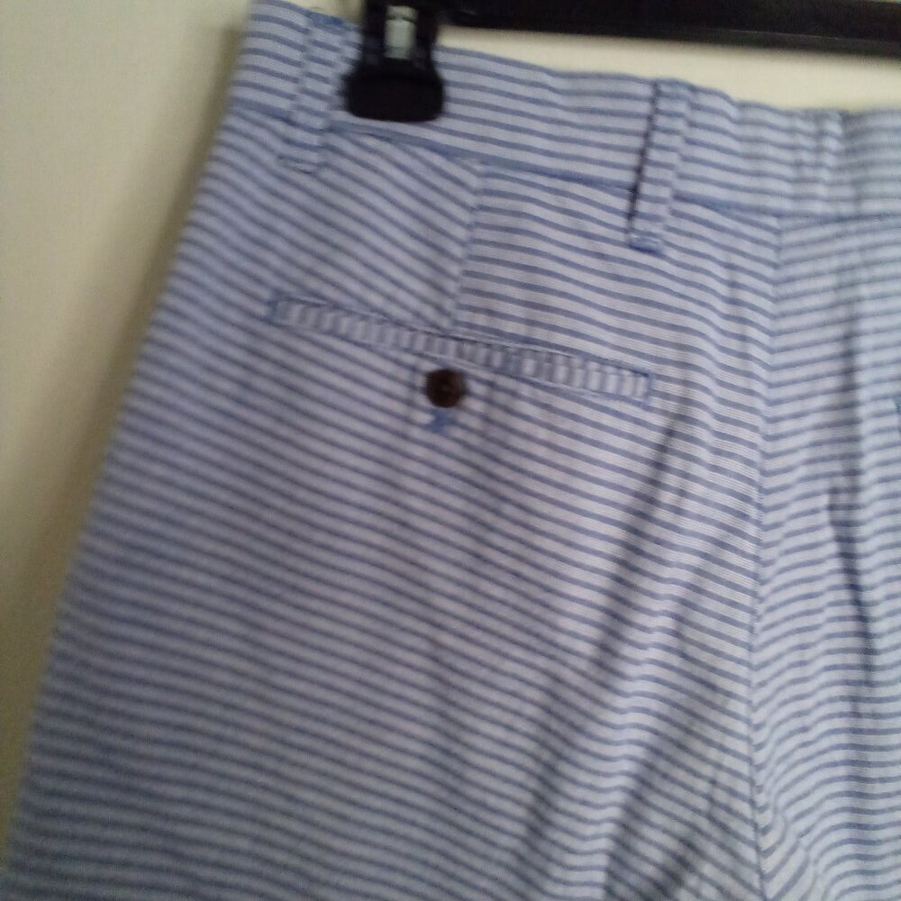 Gap Shorts Women 29 7" Short Casual Stripe Blue - Picture 11 of 14